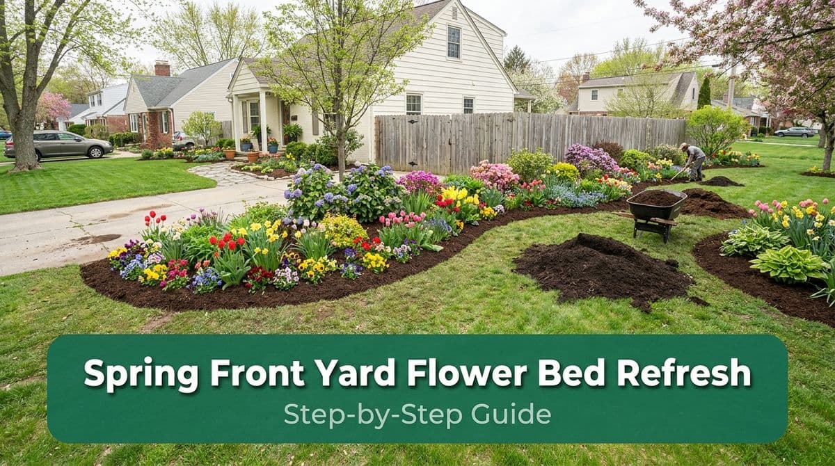 Spring Front Yard Flower Bed Refresh: Our Step-by-Step Guide image