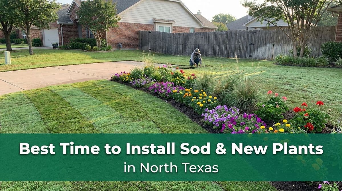 Blog post Best Time to Install Sod & New Plants in North Texas image