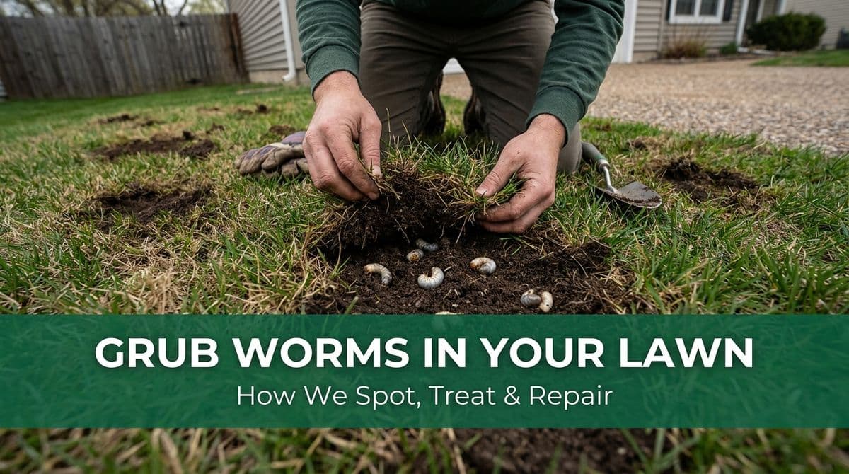 Featured post - Grub Worms in Your Lawn: How We Spot, Treat & Repair